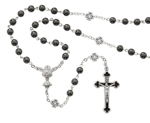 Rosary-1st Communion Hematite