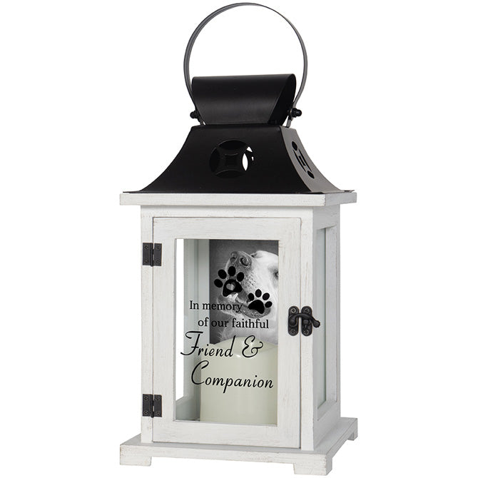 Pet Memorial Lantern with Picture Frame