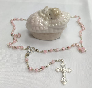 Rosary ~ Baby Girl Keepsake Box
