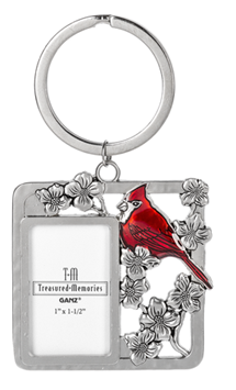 Key chain with picture frame - Cardinal - Square – The Remembrance Center