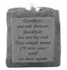 Memorial Garden Stone - Votive Candle Holder - Multiple Sentiments Available