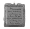 Memorial Garden Stone - Votive Candle Holder - Multiple Sentiments Available
