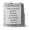 Memorial Garden Stone - Votive Candle Holder - Multiple Sentiments Available