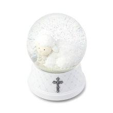 Load image into Gallery viewer, Snow Globe - Lamb - Music: &quot;Jesus Loves Me&quot; - 5.5&quot; H